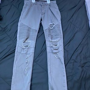 Army Green Men’s Skinny Jeans